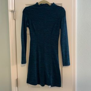 High Neck Long Sleeve Dress